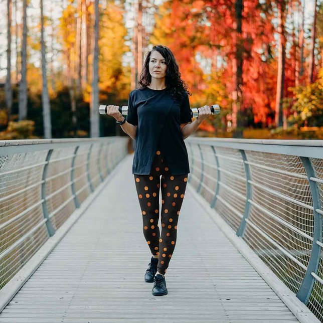Leggings Motif de point de polka d'Halloween (Créateur téléchargé)