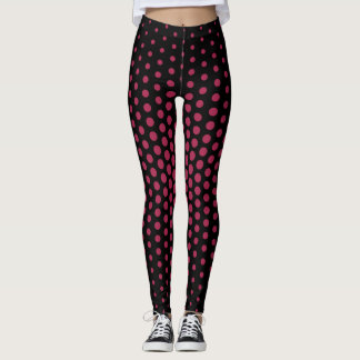 Leggings Motif de point techno violet profond