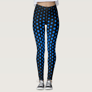 Leggings Motif de points de technologie azur