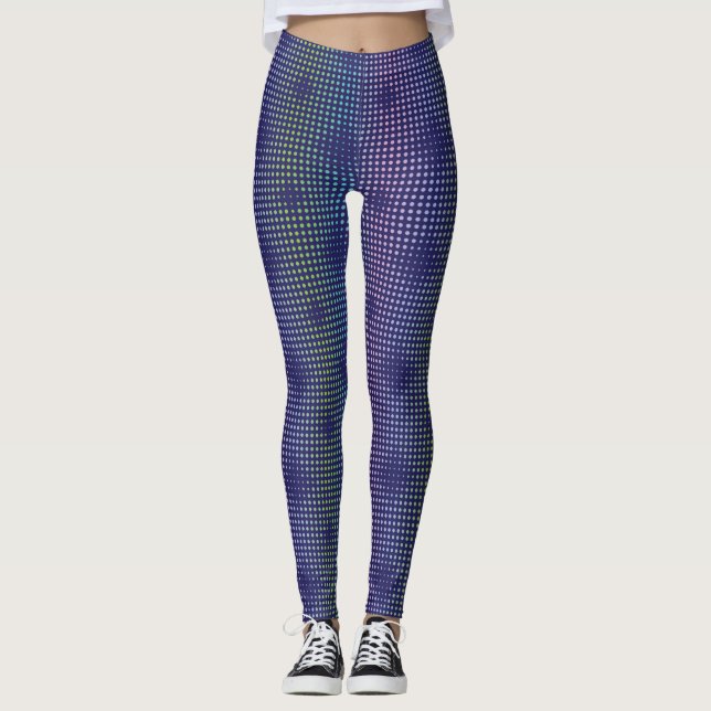 Leggings Motif de points holographiques Iridescente (Devant)