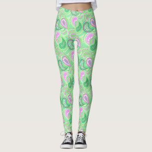 Leggings Motif de pois abstrait de concombres turcs