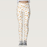 Leggings Motif de poulet et gaufres frits<br><div class="desc">Motif avec des illustrations inspirées de l'aquarelle de gaufres,  cuisses de poulet frites et ailes de poulet.</div>