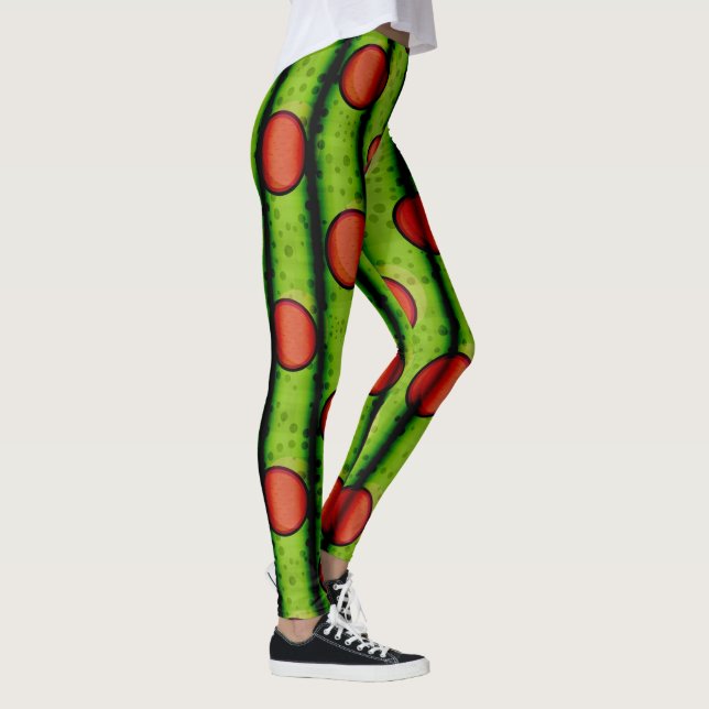 Leggings Motif de rideaux à pois (Droite)