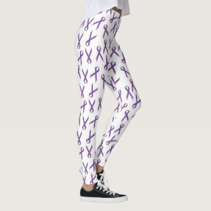 Leggings Motif de rubans de sensibilisation aux violets épa