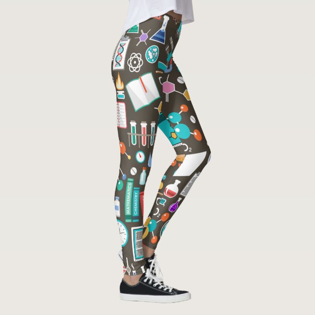 Leggings Motif de science et de chimie confortable (Droite)