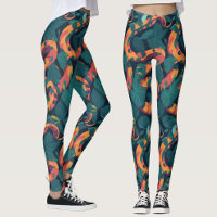 Motif de serpent orange tendance camouflage jungle