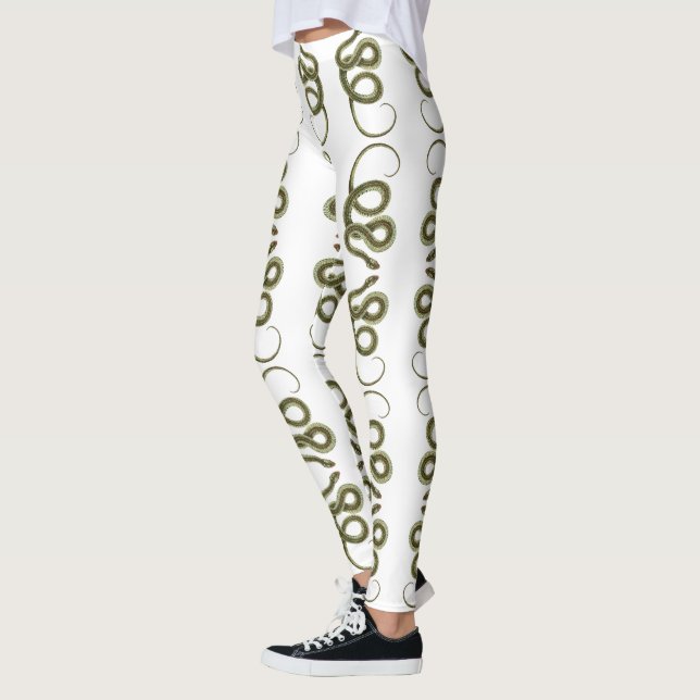 Leggings Motif de serpent viper (Gauche)