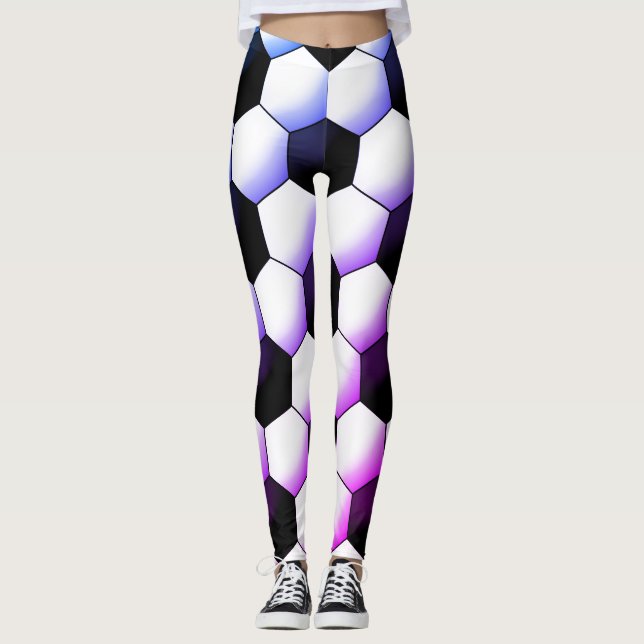 Leggings Motif de soccer de style Miami Arrière - plan tran (Devant)
