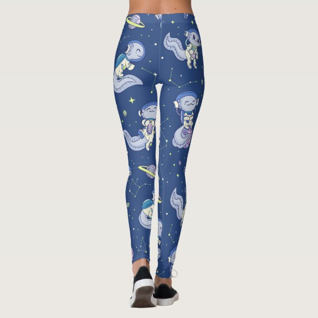 Leggings Motif de Spaceman Axolotl  (Dos)