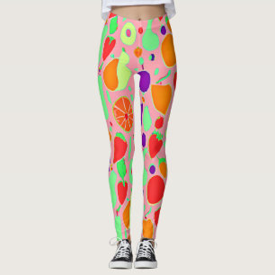 Leggings Motif de spectre coloré fruité