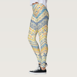 Leggings Motif De Style Africain Avec Motifs Tribaux