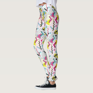 Leggings Motif de style postmoderne Memphis