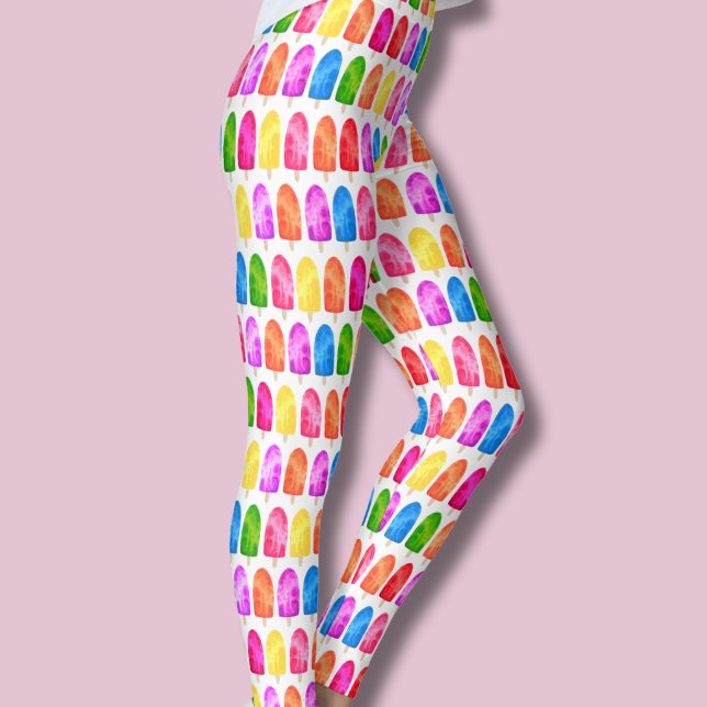 Leggings Motif de sucette glacée colorée (Ice lolly summer popsicle colorful leggings)