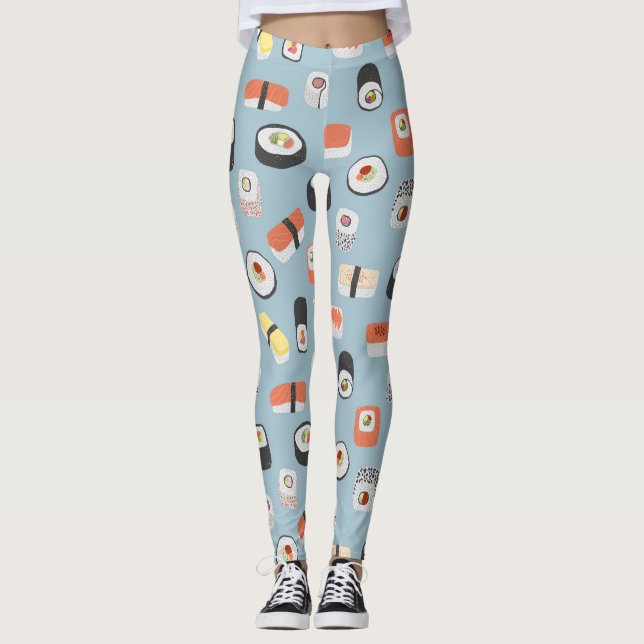 Leggings Motif de sushi (Devant)