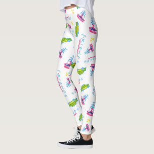 Leggings Motif de taxi et de fontaine d'eau pour AMIS™