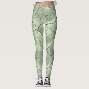 Leggings Motif de texture de peau de zombie artistique 
