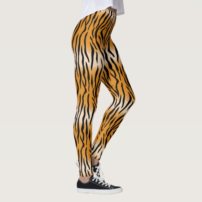 Leggings Motif de tigre sauvage moderne (Droite)
