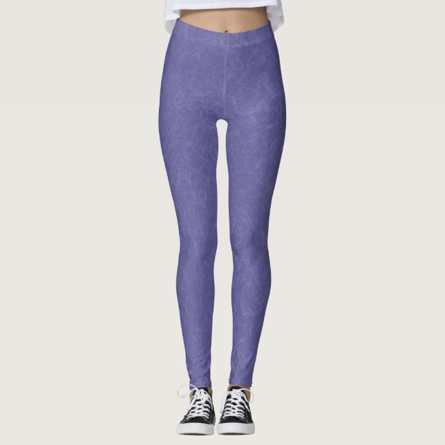 Leggings Motif de tourbillon de surface texturée violette (Devant)