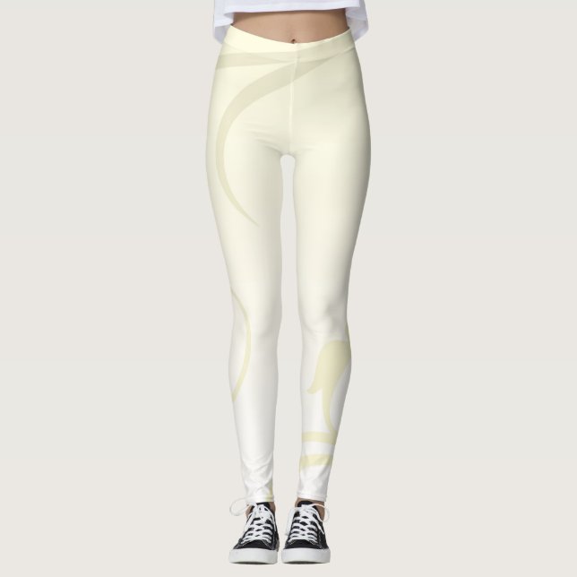 Leggings Motif de tourbillons doux (Devant)