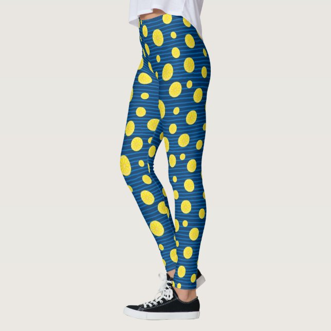 Leggings motif de tranches de citron (Gauche)