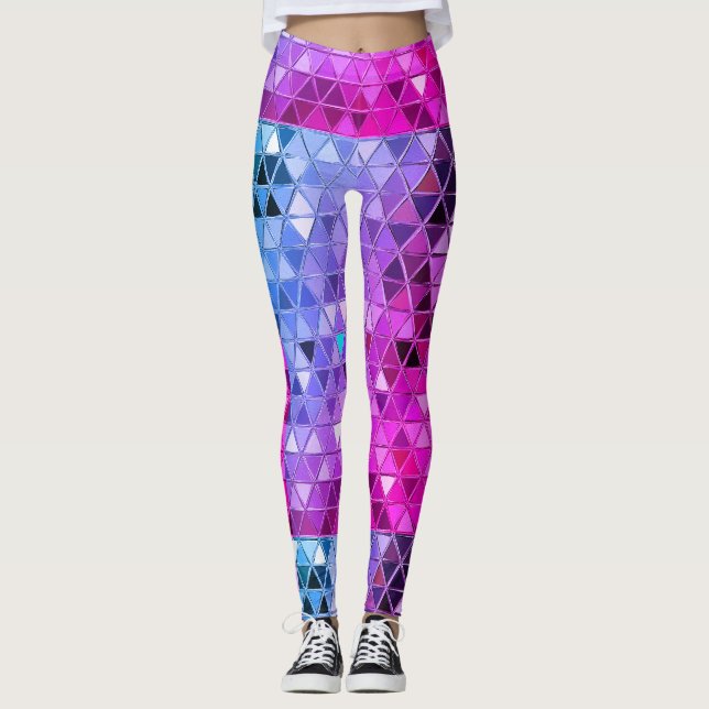 Leggings Motif de triangle Robot Ball Jester Robot (Devant)