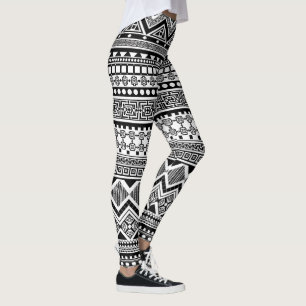 Leggings Motif de Tribal Aztec