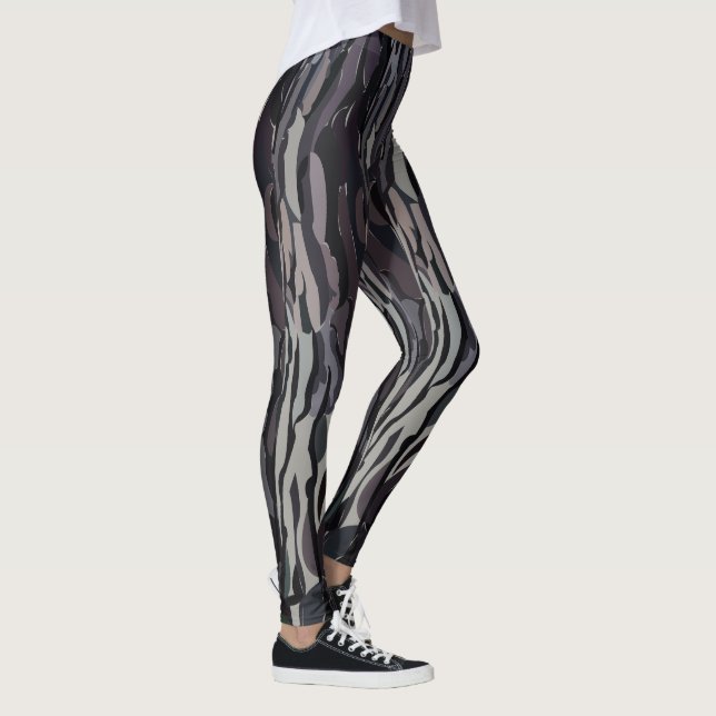 Leggings Motif de Tronc d'Arbre (Droite)
