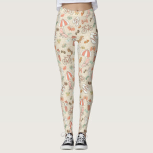 Leggings Motif de vacances d'été