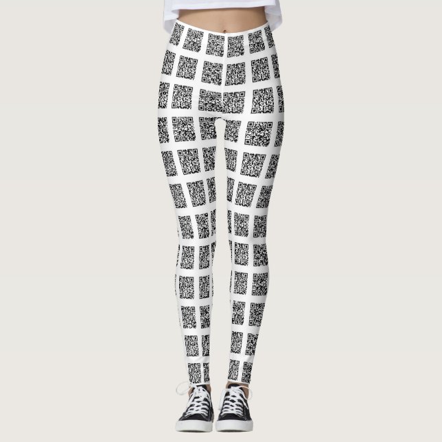 Leggings Motif de vérification du code QR (Devant)