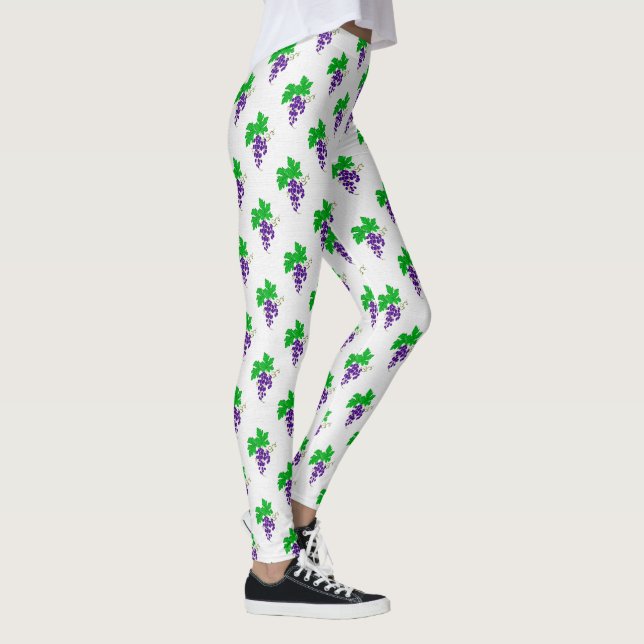 Leggings Motif de vigne pourpre (Droite)