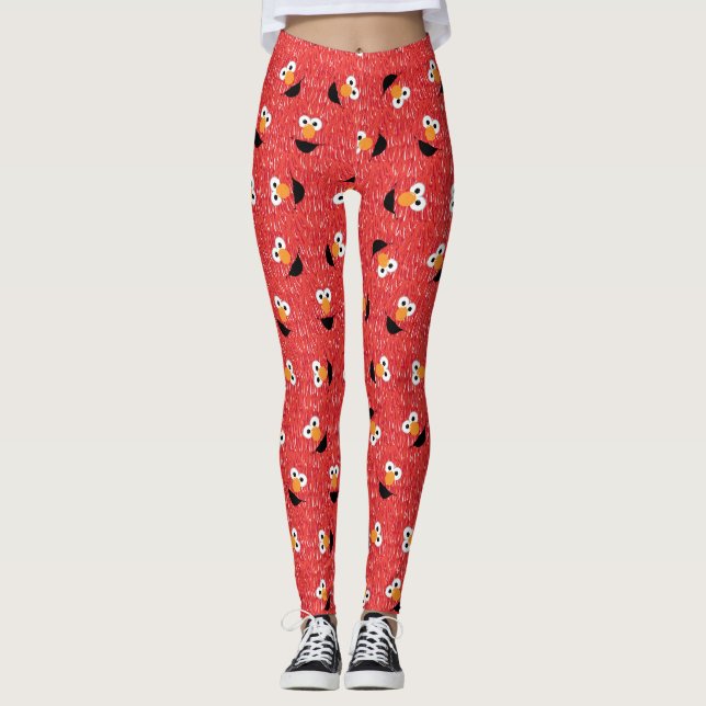 Leggings Motif de visage Elmo Fur (Devant)