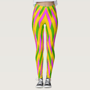 Leggings Motif de zigzag multicolore "Leg Ratti_Creative_Ar