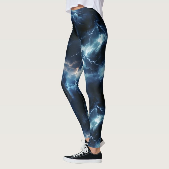 Leggings Motif d'éclairage par orage (Gauche)