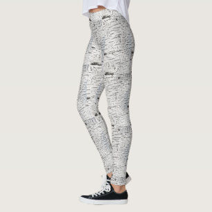 Leggings Motif d'écorce de bouleau