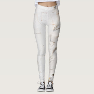 Leggings Motif d'écorce de bouleau