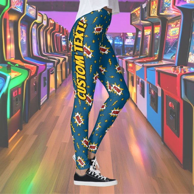 Leggings Motif d'effet sonore de bande dessinée (Créateur téléchargé)