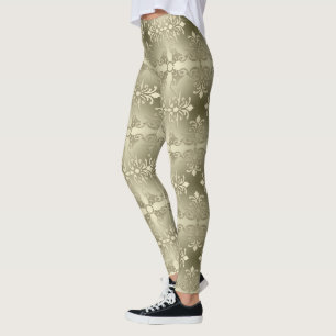 Leggings motif dégradé de style baroque