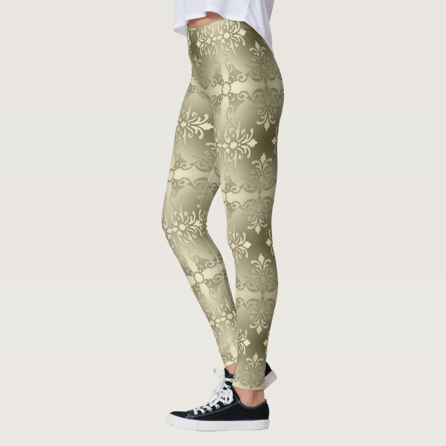 Leggings motif dégradé de style baroque (Gauche)