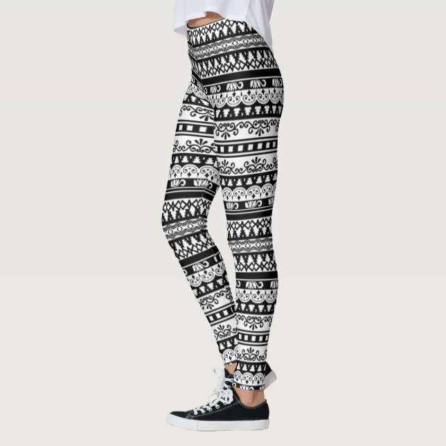 Leggings Motif dentelle (Gauche)