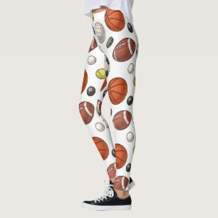 Leggings Motif d'équipements sportifs