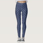 Leggings Motif des Ancres bleues de la marine de Preppy<br><div class="desc">Motif aux ancres chic et design.</div>