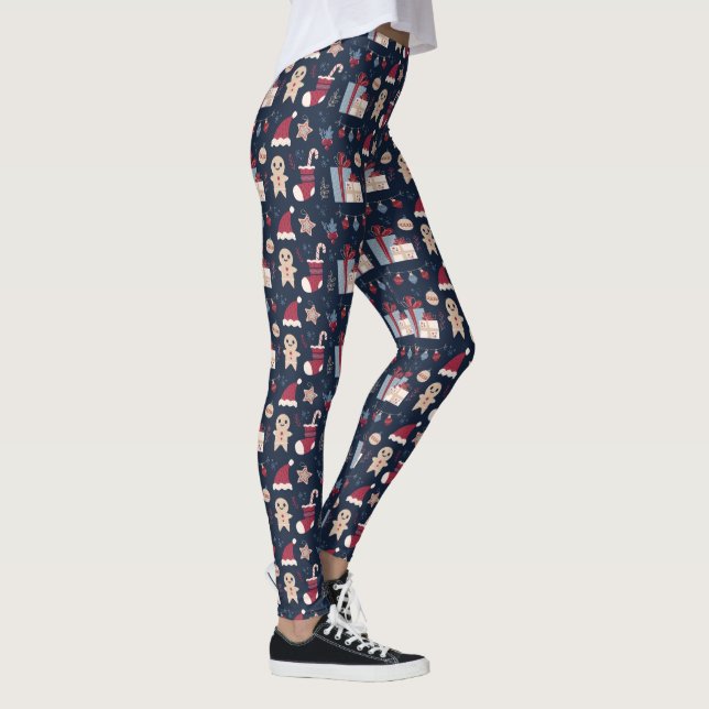 Leggings Motif des éléments de Noël (Droite)