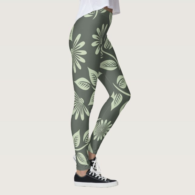 Leggings Motif des fleurs de printemps (Droite)
