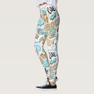 Leggings Motif des médias sociaux