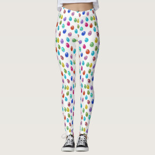 Leggings Motif des oeufs de Pâques