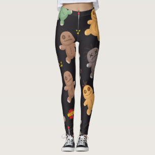 Leggings Motif des poupées de Voodoo