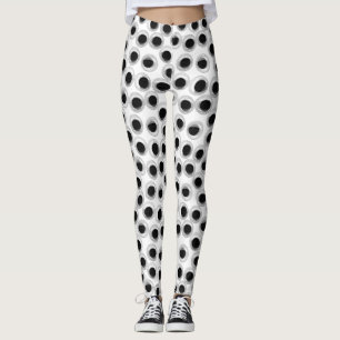 Leggings motif des yeux de googly - arrière - plan transpa