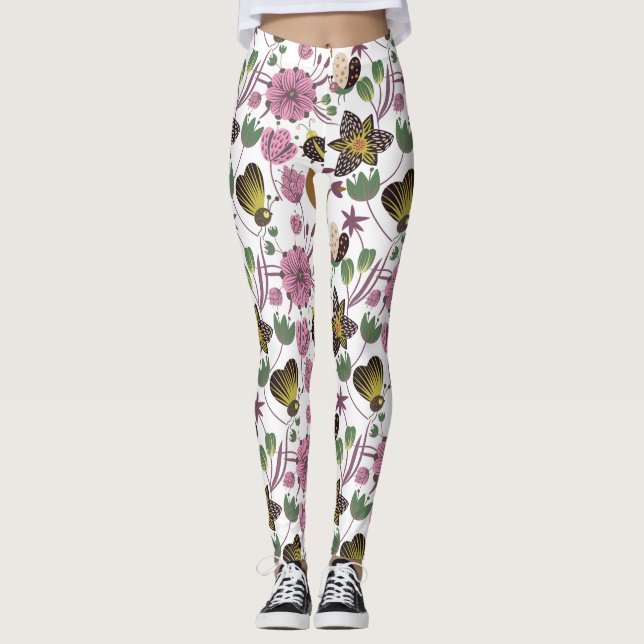 Leggings Motif d'été (Devant)