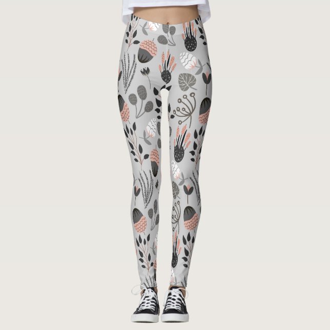 Leggings Motif d'été coloré (Devant)