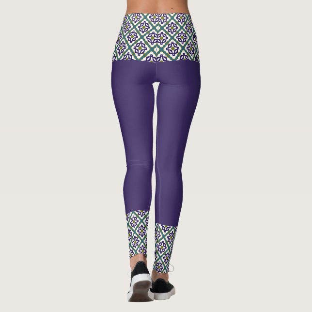 Leggings Motif d'étoile au diamant (Dos)